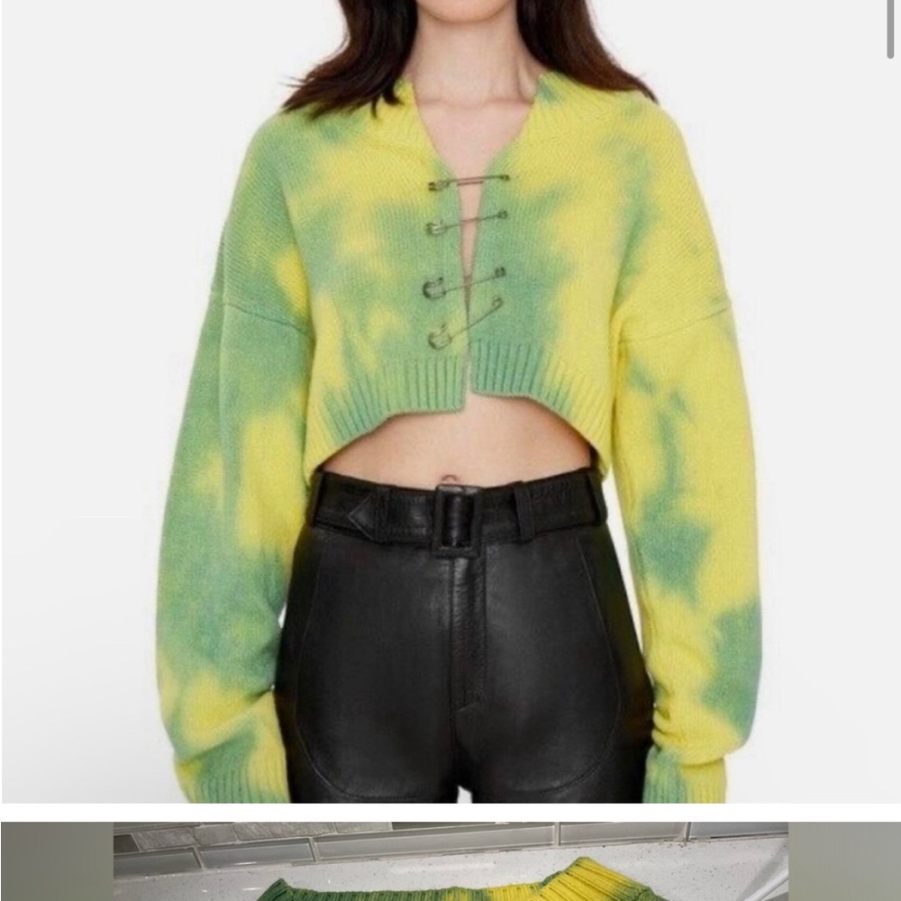 Danielle Guizo
Tie-Dye Knit Safety Pin Sweater